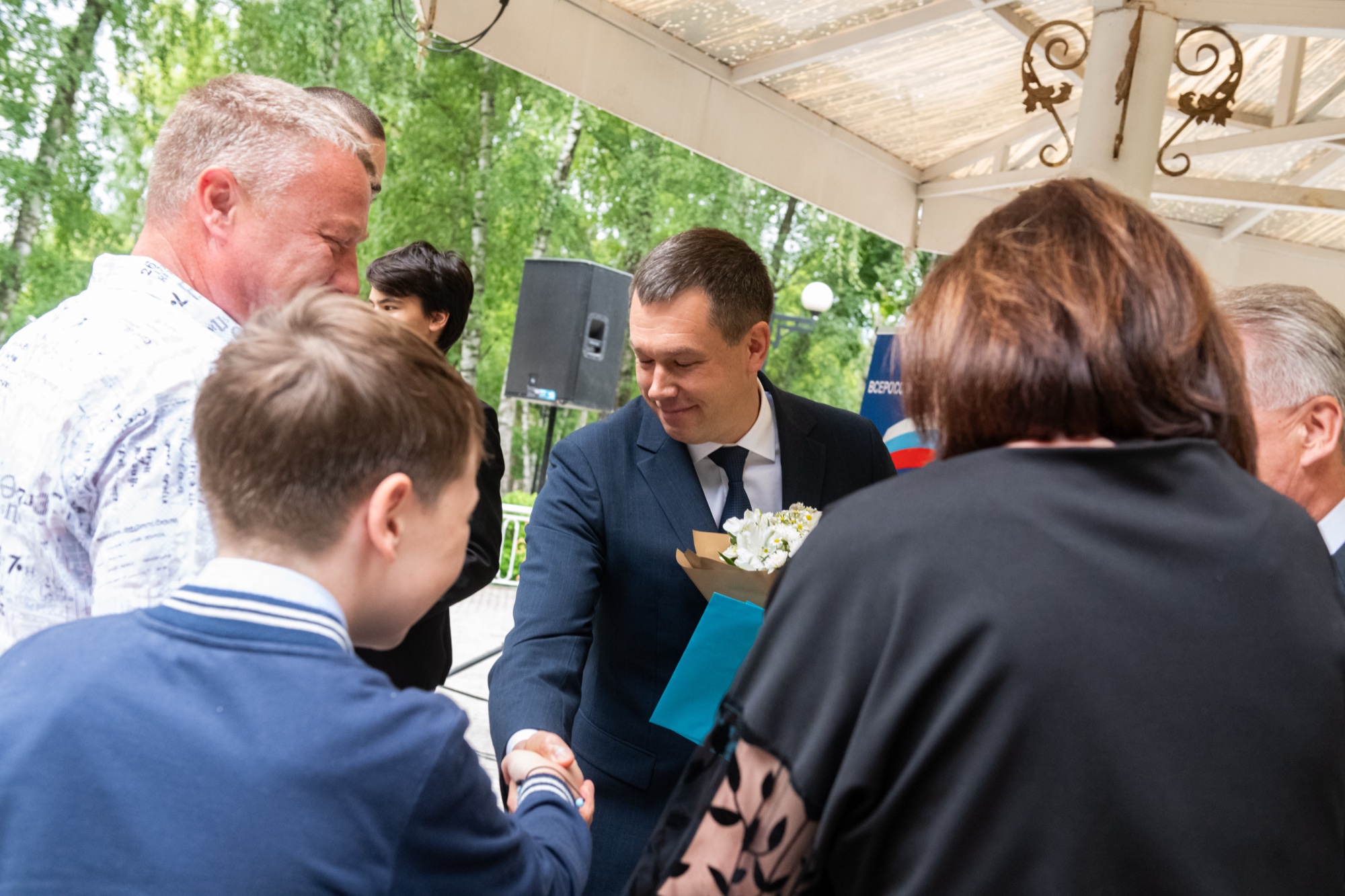 Поздравление многодетной семьи на празднике в Лыткарине